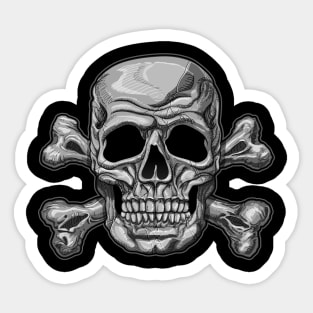 skull and crossbones Sticker